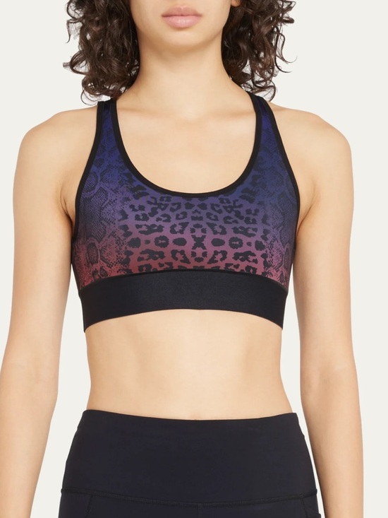 ultracor Other - Ultracor Women's Black Leopard Print Luna Sports Bra Size S